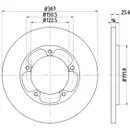 TEXTAR 92274103 Bremsscheiben 2 Stück hinten FORD