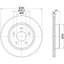 TEXTAR 92278103 Bremsscheiben 2 Stück hinten für NISSAN