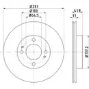 TEXTAR 92278003 Bremsscheiben 2 Stück vorne für MITSUBISHI