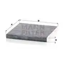 MANN-FILTER CUK 2544 Innenraumluftfilter