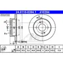 ATE 24.0110-0394.1 Bremsscheiben 2 Stück hinten für HYUNDAI