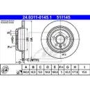 Original ATE 24.0311-0145.1 Power Disc Bremsscheiben 2 Stück hinten für FORD