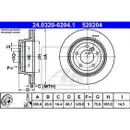 ATE 24.0320-0204.1 Power Disc Bremsscheiben 2 Stück hinten für BMW