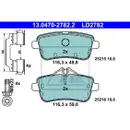 ATE 13.0470-2782.2 Ceramic Belagsatz