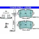 ATE 13.0470-2769.2 Ceramic Belagsatz
