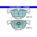 ATE 13.0470-3859.2 Ceramic Belagsatz
