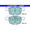Original ATE Set Scheiben Ø300 vorn Ø300 hinten belüftet Beläge Ceramic WK BMW 3