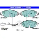 ATE 13.0470-2785.2 Ceramic Belagsatz