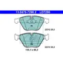 ATE 13.0470-7296.2 Ceramic Belagsatz