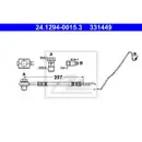ATE 24.1294-0015.3 Bremsschlauch