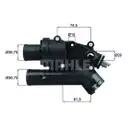 Thermostat Kühlmittel Mahle TH 46 83 Behr für Citroën für Fiat für Ford