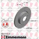 ZIMMERMANN 200.2536.20 Bremsscheiben 2 Stück NISSAN