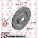 ZIMMERMANN 400.3698.20 Bremsscheiben 2 Stück MERCEDES-BENZ