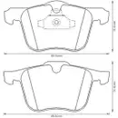 Bremsbelagsatz Scheibenbremse Jurid 573179J für Ford für Volvo Vorderachse