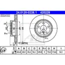 ATE 24.0120-0228.1 Bremsscheiben 2 Stück hinten für BMW
