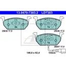 ATE 13.0470-7303.2 Ceramic Belagsatz
