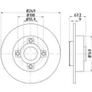 TEXTAR 92133303 Bremsscheiben 2 Stück hinten PEUGEOT