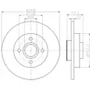 TEXTAR 92168703 Bremsscheiben 2 Stück hinten CITROËN