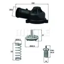 MAHLE TI 244 83D Integralthermostat mit Dichtung