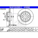 Original ATE 24.0110-0393.1 Bremsscheiben 2 Stück hinten für FIAT