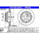 ATE 24.0120-0240.1 Bremsscheiben 2 Stück hinten BMW