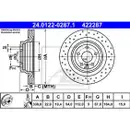 ATE 24.0122-0287.1 Bremsscheiben 2 Stück hinten für MERCEDES-BENZ