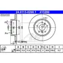 ATE 24.0113-0200.1 Bremsscheiben 2 Stück hinten für NISSAN