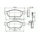 BOSCH 0 986 494 463 Bremsbelagsatz, Scheibenbremse