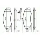 BOSCH 0 986 494 499 Bremsbelagsatz, Scheibenbremse