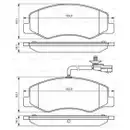 BOSCH 0 986 494 499 Bremsbelagsatz, Scheibenbremse