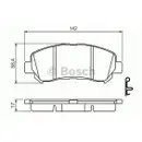 BOSCH 0 986 494 501 Bremsbelagsatz, Scheibenbremse