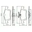 BOSCH 0 986 494 528 Bremsbelagsatz, Scheibenbremse