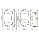BOSCH 0 986 494 488 Bremsbelagsatz, Scheibenbremse