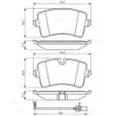 BOSCH 0 986 494 488 Bremsbelagsatz, Scheibenbremse