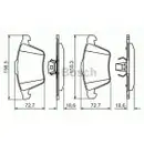 BOSCH 0 986 494 492 Bremsbelagsatz, Scheibenbremse