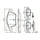 BOSCH 0 986 494 538 Bremsbelagsatz, Scheibenbremse