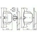 BOSCH 0 986 494 540 Bremsbelagsatz, Scheibenbremse