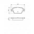 BOSCH 0 986 494 536 Bremsbelagsatz, Scheibenbremse