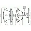 BOSCH 0 986 494 550 Bremsbelagsatz, Scheibenbremse