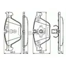 BOSCH 0 986 494 549 Bremsbelagsatz, Scheibenbremse