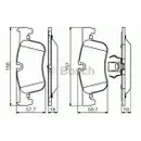 Bremsbelagsatz Scheibenbremse Bosch 0 986 494 561 für Bmw Vorderachse