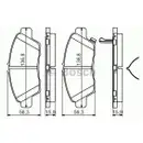 BOSCH 0 986 494 562 Bremsbelagsatz, Scheibenbremse