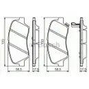 BOSCH 0 986 494 563 Bremsbelagsatz, Scheibenbremse