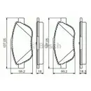 BOSCH 0 986 494 564 Bremsbelagsatz, Scheibenbremse