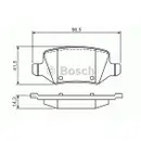 BOSCH 0 986 494 569 Bremsbelagsatz, Scheibenbremse