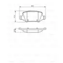 BOSCH 0 986 494 569 Bremsbelagsatz, Scheibenbremse