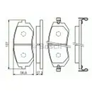 BOSCH 0 986 494 558 Bremsbelagsatz, Scheibenbremse