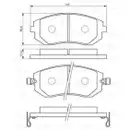 BOSCH 0 986 494 558 Bremsbelagsatz, Scheibenbremse