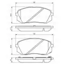 BOSCH 0 986 494 559 Bremsbelagsatz, Scheibenbremse