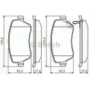 BOSCH 0 986 494 573 Bremsbelagsatz, Scheibenbremse